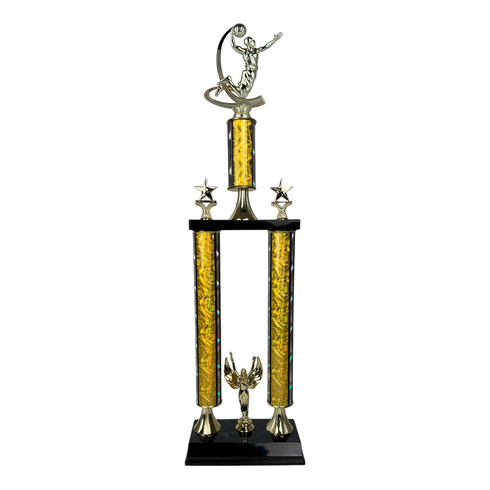 Trofeo de Tubo con Figura Serie 50 de Baloncesto